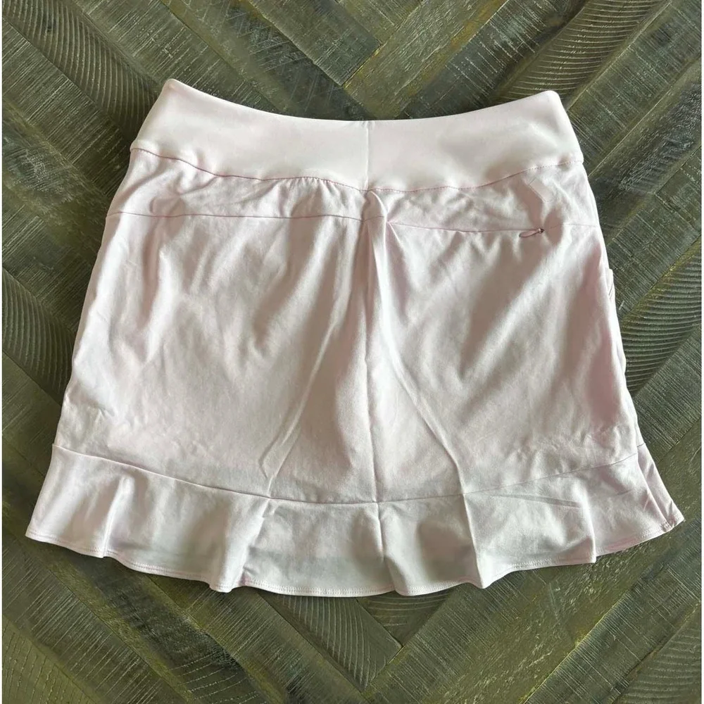 Adidas Women Ultimate Frill Golf Skirt Skort Clear Pink JX9159 Small NWT - Picture 6 of 9